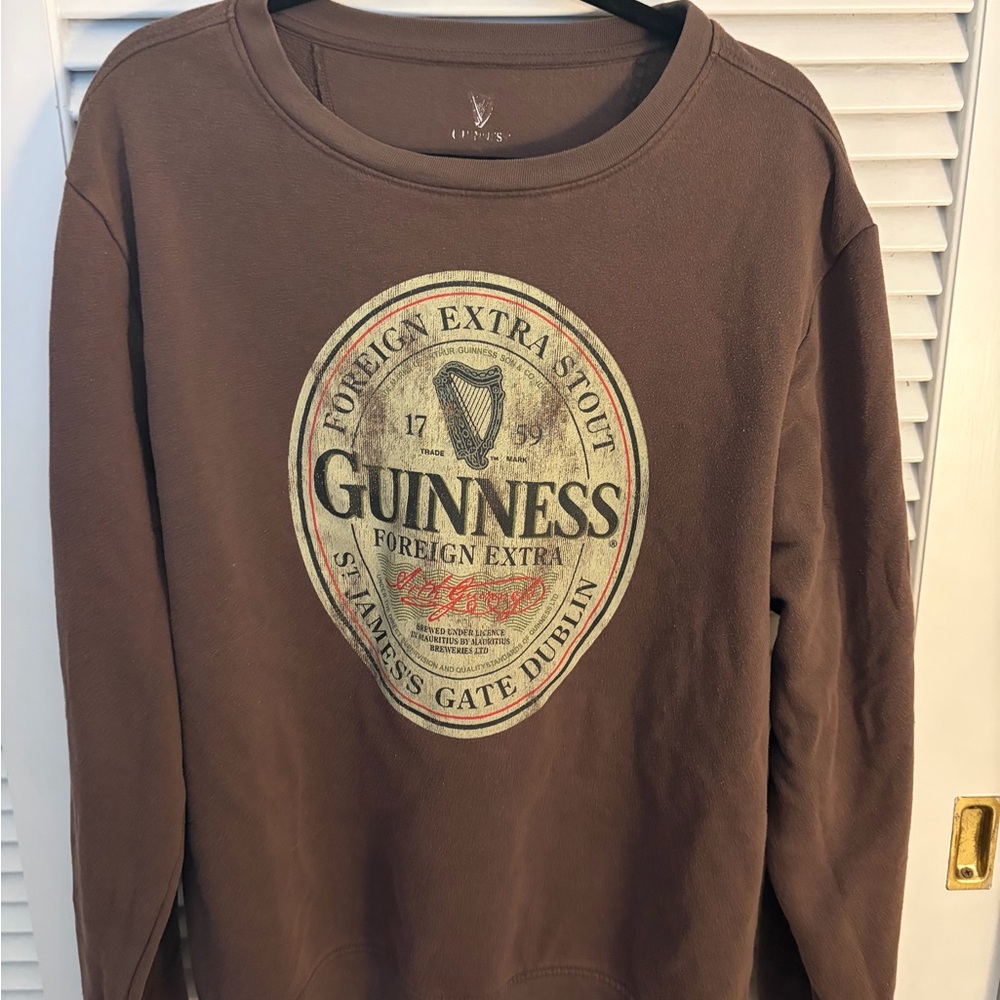 Vintage Guinness Chocolate Brown Crewneck sweatshirt